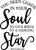 Car Sticker You Need Chaos in Your Soul Dancing Star Inspirational Car Window Decal Sticker White 7 Inch