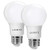 Luxrite LR21391 (2-Pack) 9W LED A19 Light Bulb, 60W Equivalent, Non-Dimmable, Soft White 3000K, 800 Lumens, E26 Base, UL-Listed