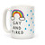 LookHUMAN Gay And Tired White 15 Ounce Ceramic Coffee Mug