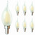 Lafoy Frosted LED Candelabra Bulbs 40 Watt Equivalent, E12 LED Bulb Dimmable 2700k Soft White, Chandelier Light Bulbs 40W 120V, Type B Small Base Candle Light Bulb 4W, 400 Lumens, 6 Pack