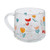 Gazechimp Glass Coffee Cup Camping Mug Water Cup Tea Cup Drinking Mug for Beverage Milk Juice, Flowers