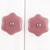 Indian Shelf 2 Pack Kitchen Cupboard Knobs|Star Shape Crackle Kitchen Cabinet Knob|Cute Knobs for Dresser Drawers Pink|Modern Dresser Knobs Ceramic|Decorative Dresser Knobs Pulls|Cabinet Pulls Modern