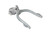 FLO Sales Chain Link Fence Gate Fork Latch - 1-5/8" Gate Frame x 4" Gate Post - Chain Link Fence Parts, Gate Latches for Metal Gates, Gate Hardware, Gate Locks for Outdoor Fences, Fence Gate Latch