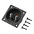 Speakers Terminal Box, Speaker Terminal Connector, Push Spring Type 2 Binding Post Cable Connector Acoustic Components for DIY Home Car Stereo Speaker & Subwoofer