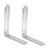 DOITOOL 2pcs L-Shaped Corner Code Hanging Shelves for Wall Metal Corner Brackets Wall Bracket Right Angle Corner Bracket Metal Shelf Brackets Wall Hanging Shelf Brackets Corner Brace Joint