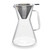 The London Sip Glass Pour Over Coffee Carafe Coffee Maker with Reusable Stainless Steel Filter, Ergonomic Handle, and Easy-Pour Spout, 8-Cup (1200 mL)