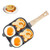 JUSTUP Nonstick Egg Frying Pan, 4-Cup Nonstick Pan Divided Grill Frying Pan, Heat Resistant Handle 4 Section Skillet Mini Pancake Pan, Cooking Pan for Breakfast, Egg, Bacon and Burgers (7.3in Bear)