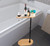 Bamboo Bath Table Tray Table with Adjustable Height,FreestandinBath Caddy Tray for Tub Against Wall,Bathtub Side Table Tub Shelf for Luxury Bath Home Spa Bathtub Accessories and Gift Choice.