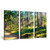 Hardy Gallery Trees Landscape Artwork Scenic Picture: Forest Road Painting Print on Canvas Set