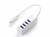 iHarbort USB 3.1 Type C USB-C to 4-Port USB 3.0 Hub for New MacBook, ChromeBook Pixel, and Other USB Type C Device, Silver