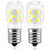 MIFLUS Appliance Light Bulb E17 LED Microwave Light Bulbs Led Appliance Bulb Under Hood LED Bulb Dimmable Refrigerator Light -3W(Equal to 40W 8206232A Incandescent),380LM,6000K Daylight White-2 Packs