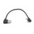 Micro USB Cable - Riipoo Right Angle Micro USB Cable, 25 CM, USB 2.0 Male to Micro B USB 5 Pin Male, Sync Charging and Data Transferring Cable for Samsung, HTC, Huawei, Sony and More (Right Micro USB)