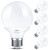 SHINESTAR 4-Pack Vanity Light Bulbs for Bathroom 60 Watt, Warm White 2700K, G25 LED Globe Light Bulbs, Non-dimmable