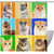 VAPOKF Shower Curtain for Bathroom Decor, Cat Patterns Waterproof Polyester Fabric Bath Curtain Set with 12 Hooks - 66x72 Inches