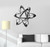 Large Vinyl Decal Atom Science Chemistry School Physics Wall Stickers (ig2769) Matte Black