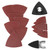 82pcs Sanding Kit Oscillating Tool Sanding Triangular Finger Pads Kits Oscillating Multi Tool Sandpaper Oscillating Saw Blades Accessories