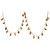 Creative Co-Op 72" L Mercury Ornament, Yellow & Pink Glass Garlands, Gold and Bronze