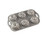 Nordic Ware Wreathlettes Cakelette, 4-Cup, Silver