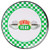 Silver Buffalo Friends Central Perk Logo Checkerboard Pattern 4pc Melamine Plate Set, Multicolored, Standard