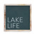 Barnyard Designs 'Lake Life' Lake House Decor for the Home, Hanging Lake Wall Decor Lake Sign, Lake House Sign for Lake House Kitchen, Rustic Lake Decor for Home, 13" x 13"