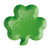 UPware 11.25 Inch Shamrock Shaped Plate Melamine Dinner Salad Plate for St. Patrick's Day Party (Shamrocks)