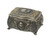 Veronese Design 3 1/8 Inch Skull Brooch Victorian Trinket Box Cold Cast Resin Bronze Finish Statue Home Decor