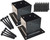 TAFEIDA 4x4 Post Base. Black Powder Coated 4x4 Post Bracket & Anchor Post Base. Post Base with All Installation Accessories. 4x4 Post Base Upgrade Fence Post Anchor Used for Deck and Fences
