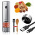 Electric Salt and Pepper Grinder,Black Pepper Grinder Refillable Sea Salt Grinder with LED Light Adjustable Coarseness Pepper MillsUSB Rechargeable One Hand Gravity Salt Grinder