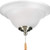 Progress Lighting 3-Light Trinity Brushed Nickel Ceiling Fan Light Kit with Etched Glass