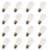 Rolay S14 LED Bulbs, 2W S14 LED Replacement Bulbs for Outdoor String Lights, Pendent Lights, Wall Sconces, 16 Pack