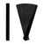 AIEX 10 Pack Plastic Ruler, 30cm 12inch Straight Ruler Plastic Ruler Kit Measuring Tool for Student School Office (Black)