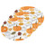 Scrub Sponge Maple Leaves Pumpkins Kitchen Washing Dishes Cleaning Sponges Non Scratch Sponge for Dish Countertops Sinks Floors Showers Tile Sinks, 3 Pack