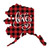 Valentine's Day Love Alaska Wall Decals Vintage Buffalo Plaid Red and Black Store Wall Decals Vinyl Wall Art Murals Quotes for Nursery Car Backdrops Home Decorations 22in