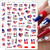 4th of July Nail Art Stickers Independence Day Nail Decals 8 Sheets American Flag Patriotic Nail Design Sticker 3D Self-Adhesive Nail Art Supplies for Acrylic Nails Memorial Day Nail Art Decorations 4th of July Nail Art Stickers Independence Day Nail Decals 8 Sheets American Flag Patriotic Nail Design Sticker 3D Self-Adhesive Nail Art Supplies for Acrylic Nails Memorial Day Nail Art Decorations