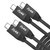 UseBean USB C to USB C Cable 100W 6.6FT(2 Pack), USB 3.2 Gen 2X2 20Gbps Data Transfer Type-C Cable PD Fast Charging,4K Video Monitor Cord,for Thunderbolt 3/4 MacBook Pro, iPad Pro,Galaxy S21/S20