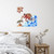 Ocean Beach Nautical Underwater Octopus Wall Sticker Murals Inspirational Watercolor Marine' Life Tropical Furniture Wall Sticker Vinyl Wall Art Murals for Bedroom Party Backdrops Wall Decoration