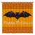 ArogGeld Halloween Bat Shower Curtain Happy Halloweeen Shower Curtains Bathroom Curtains Custom Durable Polyester Fabric Holiday Shower Curtain for Bathroom 72x72 Inches Set with 12 Hooks