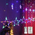Star Curtain String Lights,138 LED String Lights for Bedroom Battery Operated String Lights Linkable Fairy String Lights Window Decor Lighting 8 Modes with Remote Control for Christmas(Multicolor)
