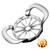 Apple Slicer,apple corer,[Upgraded] 12-Slice Apple Slicer and Corer,Stainless Steel Ultra-Sharp apple corer slicer wedger,Designed for Up to 4 Inches Apples