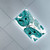 Fluorescent Light Covers for Ceiling Light Diffuser Panels-Butterfly Pattern-Light Filters Ceiling LED Ceiling Light Covers-2ft x 4ft Drop Ceiling Fluorescent Decorative,Pale Blue Black Teal