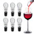 DINGJIN 6 Pack Wine Aerator Pourer Premium Bottle Aerating Decanter Spout Bottle Stopper