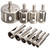 Tool Sets,Maserfaliw Hole Saw Drill Bit,10Pcs Diamond Coated Drill Bit Grit Hole Saw Set Tile Granite Glass Cutter Tool - 10pcs