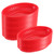 MOUYAT 50 Pack Red Plastic Fast Food Baskets, 9 x 5.6 x 1.5 Inch Oval Fast Food Serving Baskets, Food Service Baskets Restaurant Hot Dogs Baskets for Serving, Bread, Fried Chicken, Frys, Fruit