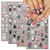 Day of the Dead Nail Art Stickers 5D Self Adhesive Spider Web Skull Bat Nail Pumpkin Head Decals Halloween Nail Design Sticker Spider Web Nail Art Supplies for Women Girls DIY Manicure Halloween Decorations, 4 Sheets