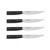 KitchenAid Gourmet 4 Piece Forged Triple Rivet Steak Knife Set, High Carbon Japanese Steel, Sharp Kitchen Knife Set, 4.5 inch, Black