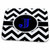 3dRose Black and white chevron monogram blue initial J - Dish Drying Mats (ddm-252193-1)