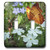 3dRose lsp_23208_2 Tiny Pretty Fairy On White Flowers with Butterfly Double Toggle Switch