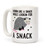 LookHUMAN Lookin For A Snack Opossum White 15 Ounce Ceramic Coffee Mug