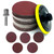 HVAKHVA 5 inch Angle Grinder Attachments with 5/8-11 Threads Include 75 PCS Hook and Loop Backing Pad Sanding Discs, Sanding Pad for Wood Sanding Buffing Polishing
