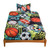 qjmiaofang Football Kids Sheets Twin Size Boys Ball Sports Fitted Sheet for Girls Teens 2 Piece Baseball Basketball Bedding Set Sport Theme Bed Sheet Set with 1 Pillowcase Soft Microfiber for Home